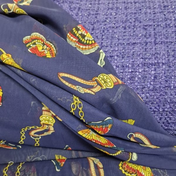 'Hermes' inspired micro silky georgette - Image 5