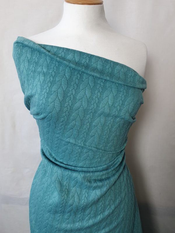 Cable Knit Stretch Jersey - Image 5