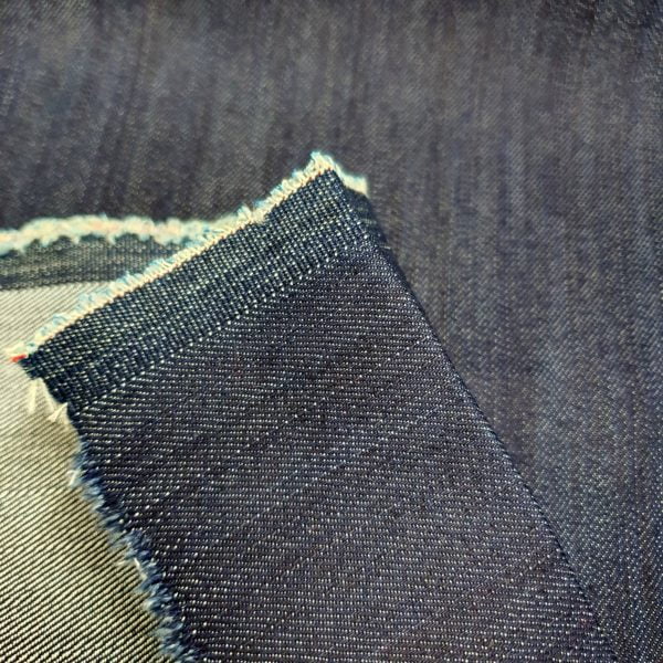 Dark Indigo Stretch Cotton Heavy Jeans Denim