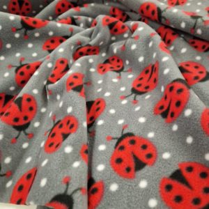 Cosy Polar Fleece in Lady Bug design