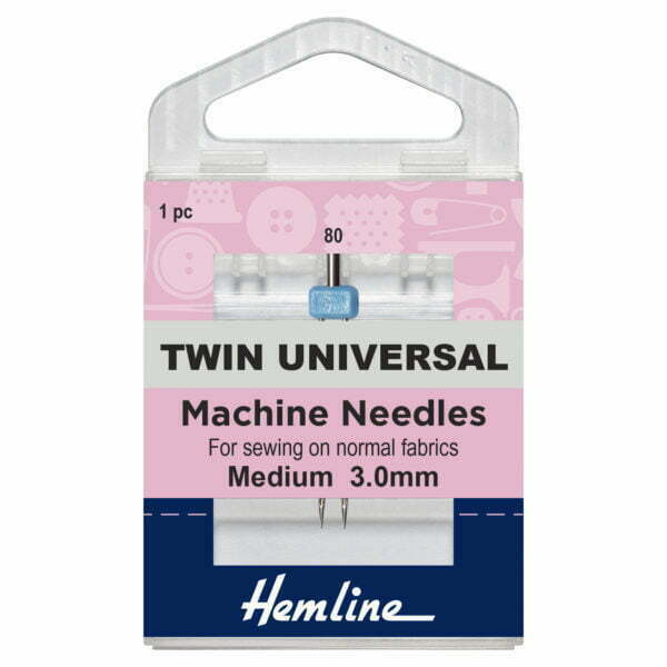 Universal Twin Sewing Machine Needles by Hemline