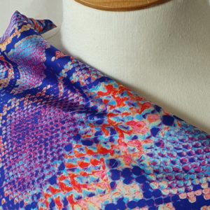 Digital printed luxury charmeuse satin