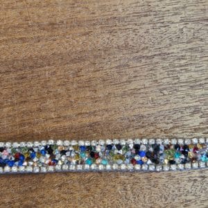 Multi stones Beaded and Diamantee trim