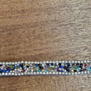 Multi stones Beaded and Diamantee trim