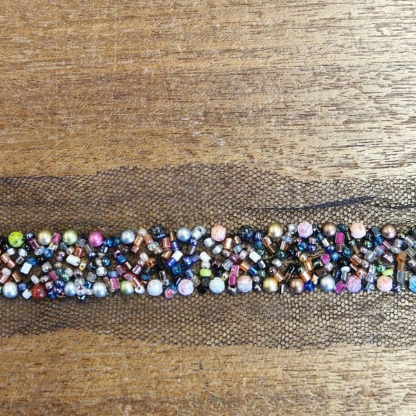 Multi stones Beaded and Diamantee trim - Image 2