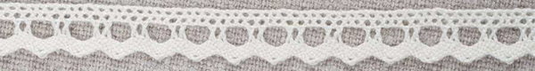 8mm/ 3/8" wide small Cluny cotton Lace trimming - Image 2