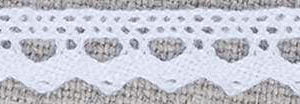 8mm/ 3/8" wide small Cluny cotton Lace trimming