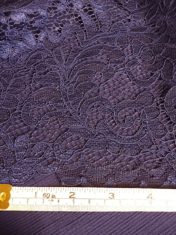 Runner corded Lace in Marine Blue - Image 2
