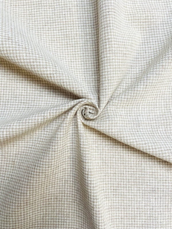 Linen and Cotton Natural Stripes and Checks - Image 4
