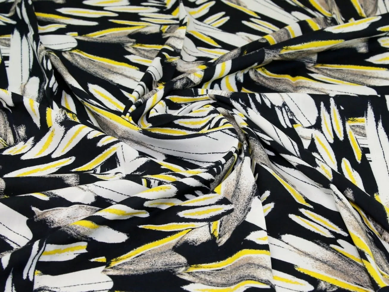 Viscose Challis Abstract Fernando by John Kaldor