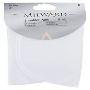 Shoulder Pads: by Milward - Set-in Shape Small