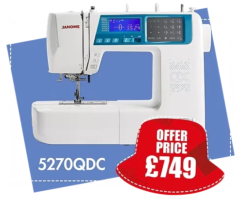 Model 5270 QDC Computerised Sewing machine by Janome | 270 Stitches includes Extension Table - Image 6