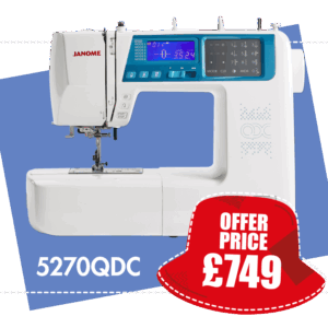 Model 5270 QDC Computerised Sewing machine by Janome | 270 Stitches includes Extension Table