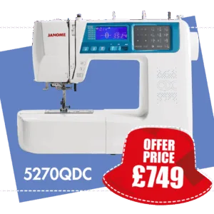 Model 5270 QDC Computerised Sewing machine by Janome | 270 Stitches includes Extension Table