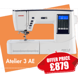 Atelier 3, Computerised Sewing Machine by Janome Anniversary Model