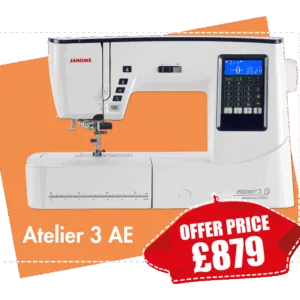 Atelier 3, Computerised Sewing Machine by Janome Anniversary Model