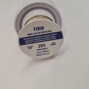 Iron On Crisp Interfacing - Firm - Unbranded - 25mt roll