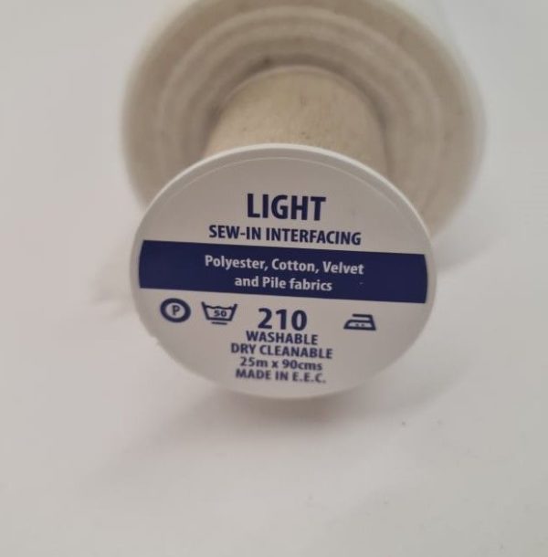 Sew In Standard Interfacing - LIGHT - Unbranded - 25mt roll