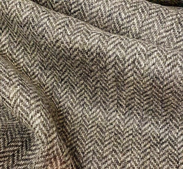 ' Arran ' 100% Wool Textured Harris style Herringbone Tweed - Image 2