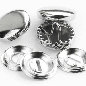 Cover  Buttons in Metal in Bulk Box