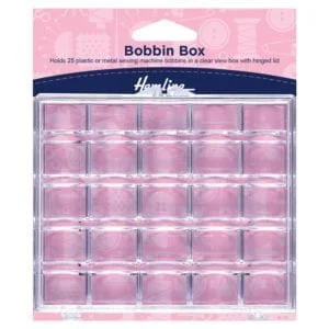 Bobbin Box: Hemline | Clear Plastic | 25 Spool