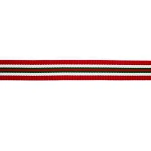30mm Fancy Striped Webbing – RED