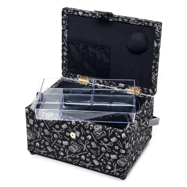 Sewing Box: (M): Hemline Gold Notions Print - Image 2