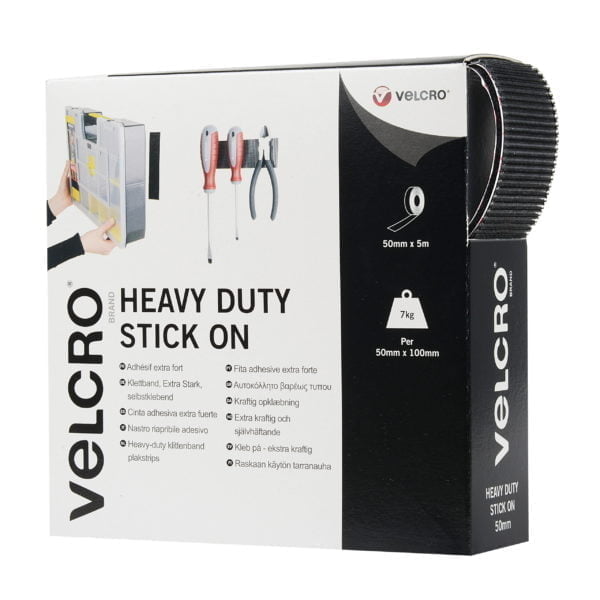 Touch and Close Fastner (Velcro), Stick On - 50mm wide Heavy Duty - Image 2