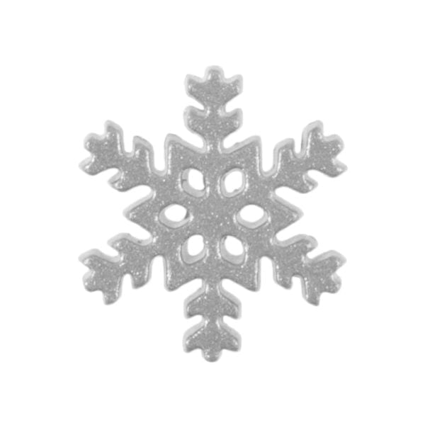 Christmas Themed Buttons - Snowflake sold 30 per pack - Image 2