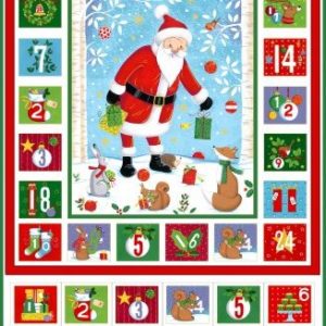 Santa Advent Calendar by Makower Fabrics 2486