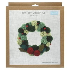 Pom Pom Wreath Kit - Green