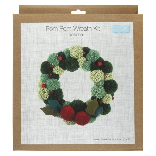 Pom Pom Wreath Kit - Green