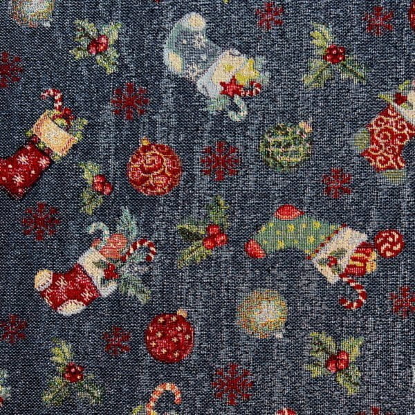 Tapestry style Lurex Canvas Cotton per 1/2 mtr - Image 4