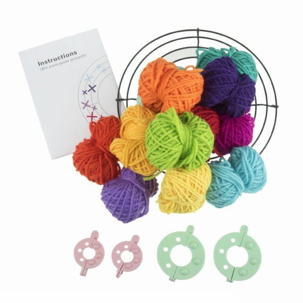 Pom Pom Felt Decorative and Festive Wreaths - Image 5