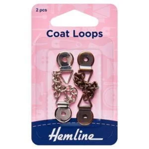 Coat Loops - leather and metal