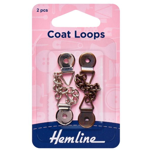 Coat Loops - leather and metal