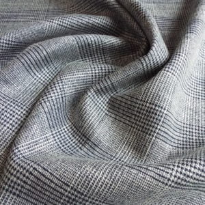 Co-ordinating Prince of Wales and Dogstooth Check in Enamel Metallic Silver