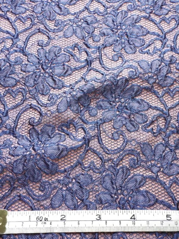 Raised Cloque, Lace Inspired 2 Tone Jacquard Brocade - Image 6