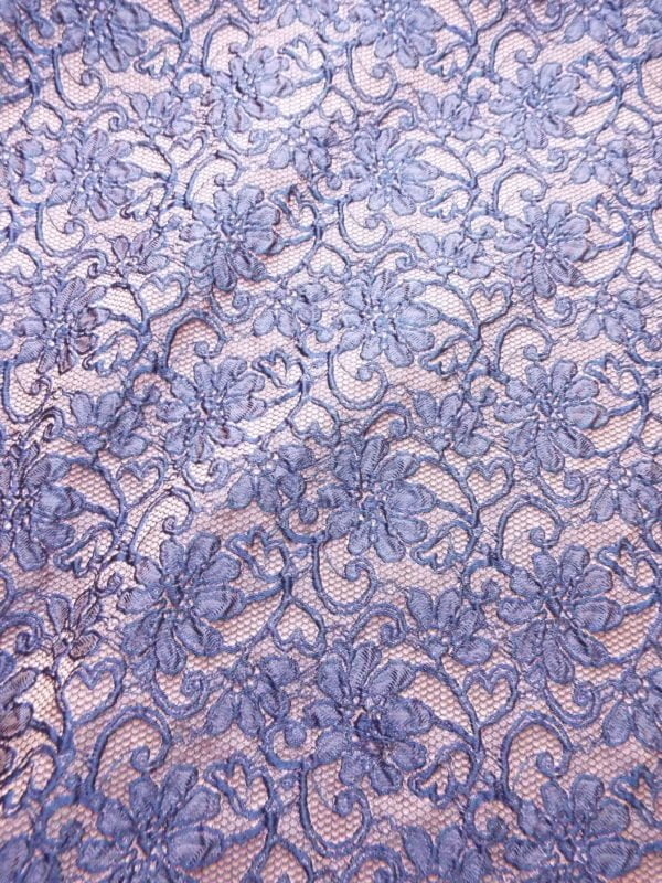 Raised Cloque, Lace Inspired 2 Tone Jacquard Brocade - Image 5