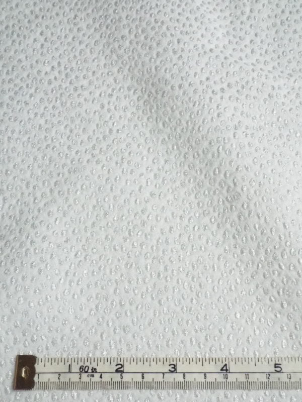 Metallic Jacquard in small 'Dashed' multi Dot - Image 3