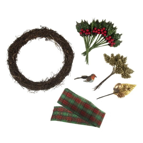 Traditional Tartan Wreath Craft Kit - Image 2