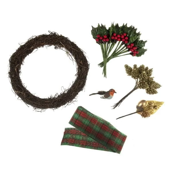 Traditional Tartan Wreath Craft Kit - Image 2