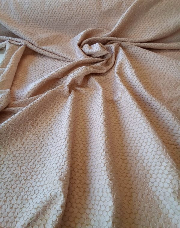 Raised Cloque in Oval design, 2 Tone Jacquard Brocade - Image 5