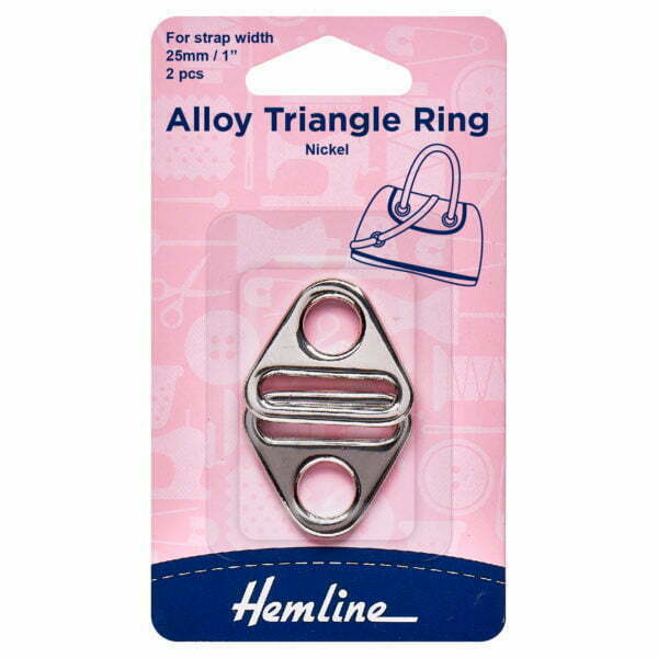25mm Alloy Triangle Rings x 2 Pieces