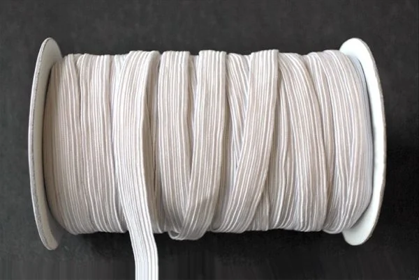 Standard Braid Cord Elastic - White