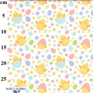 Easter Chicks in 100% Cotton per 1/2 mt