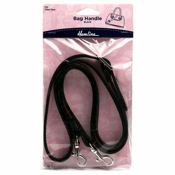 Soft, Faux Leather Bag strap handle, 110cm length - Image 2