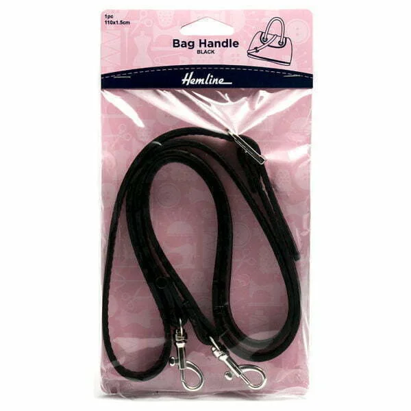 Soft, Faux Leather Bag strap handle, 110cm length - Image 2