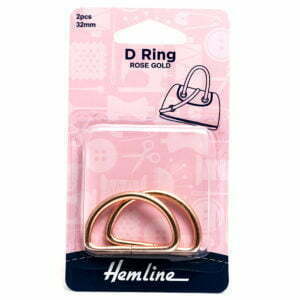 Metal D Rings in Rose Gold