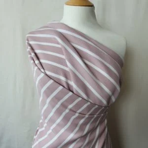 'Bretton' striped stretch Ribbed Jersey